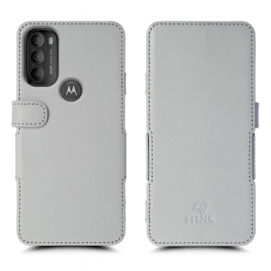 Чехол книжка Stenk Prime для Motorola Moto G71 5G Белый