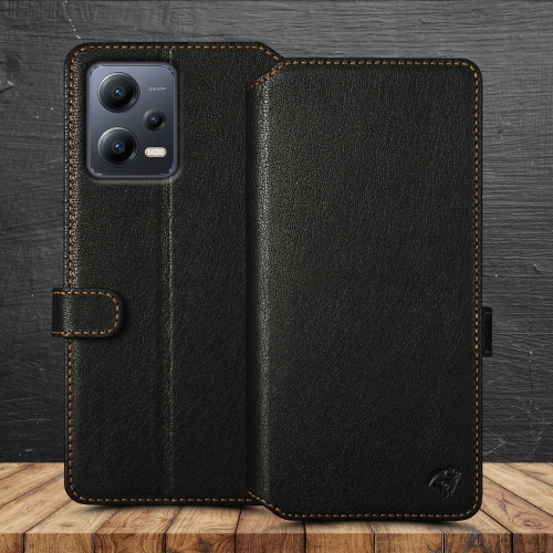 чохол-гаманець на Xiaomi Redmi Note 12 5G Чорний Stenk Premium Wallet фото 1
