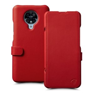 Чехол книжка Stenk Premium для Xiaomi Poco F2 Pro Красный