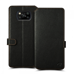 Чехол книжка Stenk Premium Wallet для Xiaomi Poco X3 Pro (NFC) Чёрный