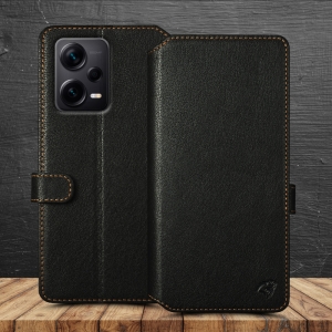 Чохол книжка Stenk Premium Wallet для Xiaomi Redmi Note 12 Pro Plus 5G Чорний