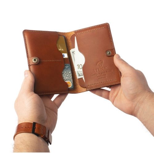 чехол-кошелек на  Светло-коричневый Stenk TravelBook mini фото 8