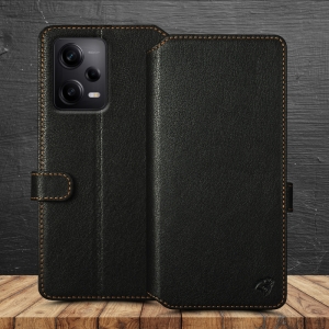 Чехол-портмоне Stenk Premium Wallet для Xiaomi Redmi Note 12 Pro 5G Чёрный