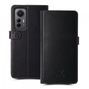 Чехол книжка Stenk Wallet для Xiaomi 12 Lite Чёрный