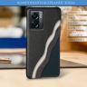 Шкіряна накладка Stenk Cover для OnePlus Nord N300 Чорна