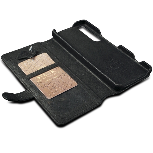 чехол-кошелек на Sony Xperia 1 IV Черный Stenk Premium Wallet фото 4
