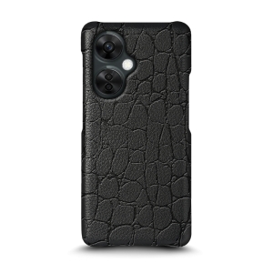 Кожаная накладка Stenk Reptile Cover для OnePlus Nord CE 3 Lite Чёрная