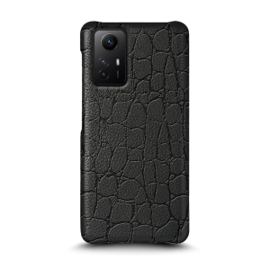 Шкіряна накладка Stenk Reptile Cover для Xiaomi Redmi Note 12S Чорна