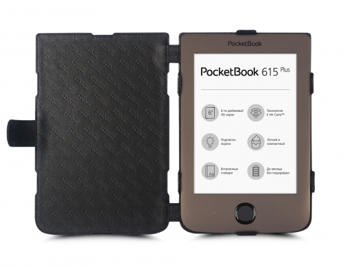 чохол-книжка на PocketBook 615 Plus Чорний Stenk Prime фото 2