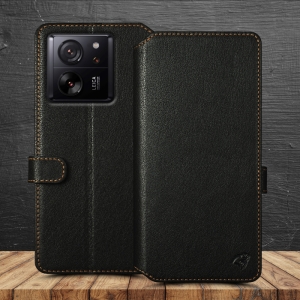 Чехол книжка Stenk Premium Wallet для Xiaomi 13T / 13T Pro Чёрный
