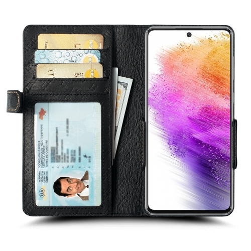 чехол-книжка на Samsung Galaxy A73 5G Черный Stenk Wallet фото 2