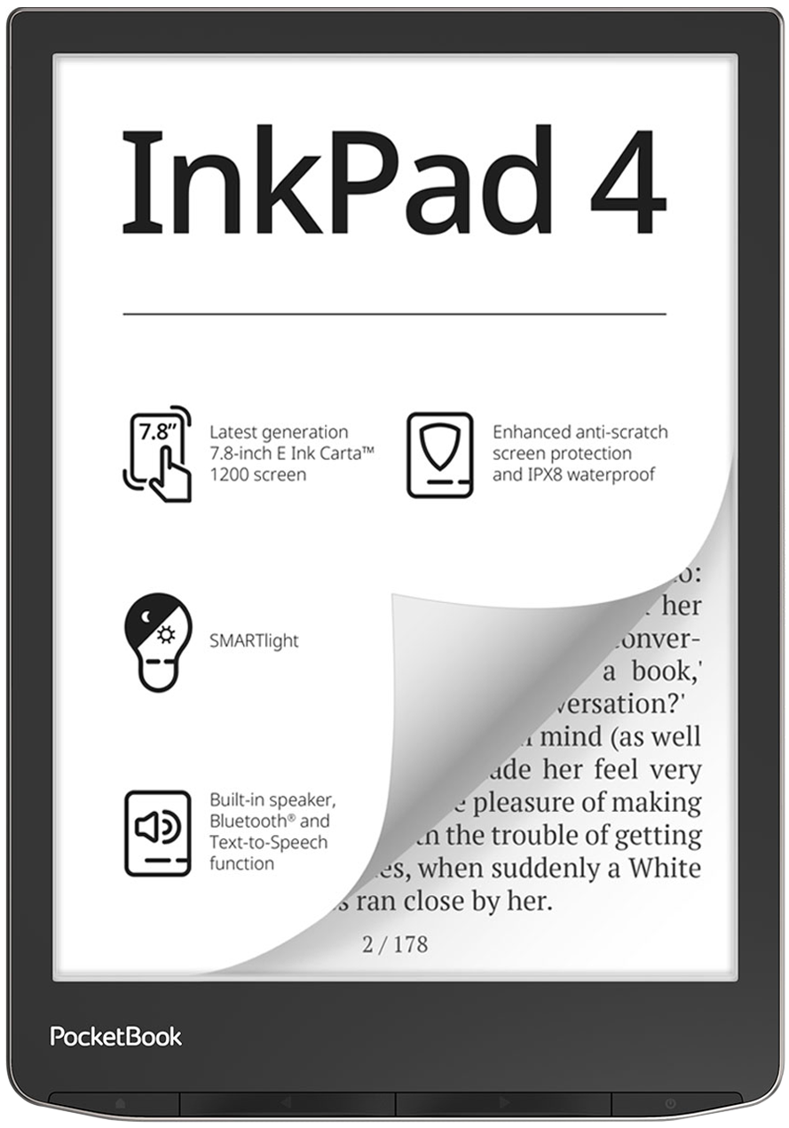 Чохли для ел. книг
 PocketBook - PocketBook Inkpad 4