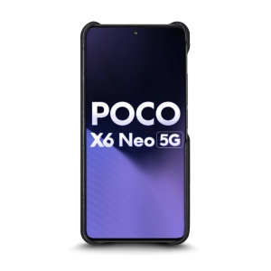Шкіряна накладка Stenk Reptile Cover для Xiaomi Poco X6 Neo Чорна