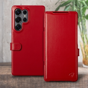 Чехол книжка Stenk Premium для Samsung Galaxy S25 Ultra Красный