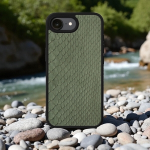 Накладка SkinBacker Mini Python Scales для Apple iPhone 16е Оливковий