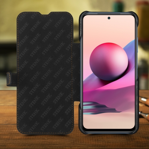 чехол-книжка на Xiaomi Redmi Note 10S Черный Stenk Premium фото 2