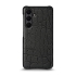 Кожаная накладка Stenk Reptile Cover для Samsung Galaxy S25 FE Чёрная