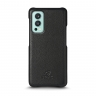 Кожаная накладка Stenk Cover для OnePlus Nord 2 5G Чёрная