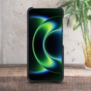 Шкіряна накладка Stenk Cover для Xiaomi 17 Ultra Чорний