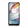 Кожаная накладка Stenk Reptile Cover для Motorola Moto G60 Чёрная