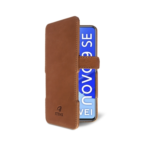 чехол-книжка на HuaWei Nova 9 SE Светло-коричневый Stenk Prime фото 2