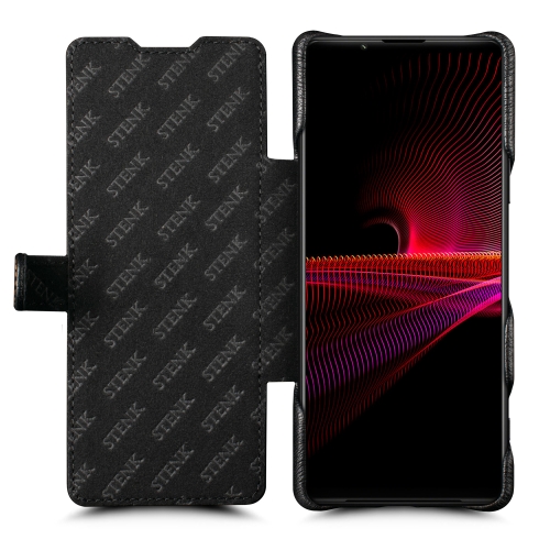 чехол-книжка на Sony Xperia 1 III Черный Stenk Premium фото 2