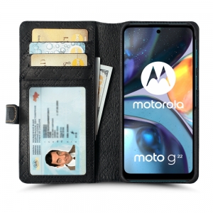 Чехол-портмоне Stenk Premium Wallet для Motorola Moto G22 Чёрный