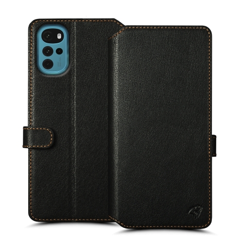чехол-кошелек на Motorola Moto G22 Черный Stenk Premium Wallet фото 1