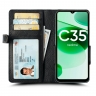Чехол книжка Stenk Wallet для Realme C35 Черный