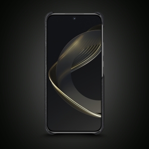 Шкіряна накладка Stenk WoodBacker для HuaWei Nova 11 Чорна