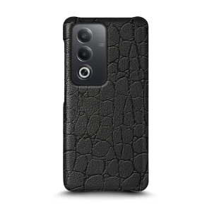 Кожаная накладка Stenk Reptile Cover для OPPO A80 Черный