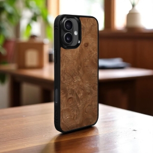 Накладка SkinBacker Wood для Apple iPhone 16 Plus Мирт (Корень)