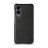Кожаная накладка Stenk Reptile Cover для Samsung Galaxy S25 Edge Чёрная