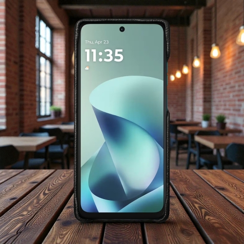 бампер на Motorola Moto G57 Power Черный Stenk Cover WoodBacker фото 2