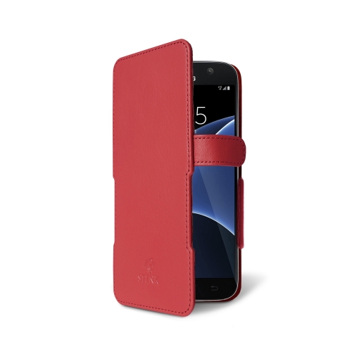 чехол-книжка на Samsung Galaxy S7 Красный Stenk Prime фото 2