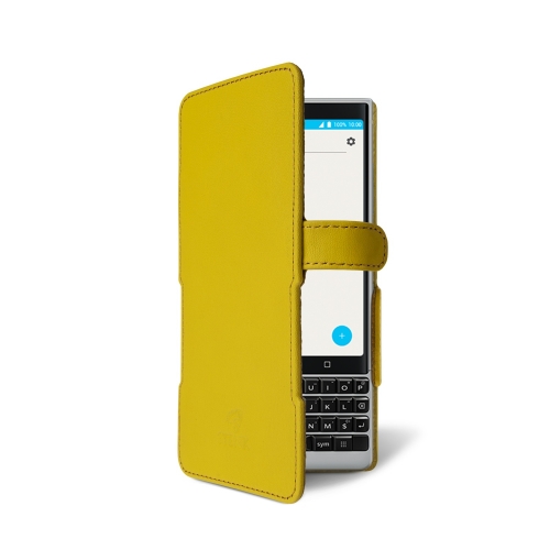 чехол-книжка на BlackBerry KEY2 Желтый Stenk Prime фото 2
