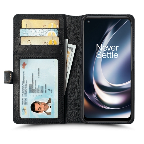 чехол-кошелек на OnePlus Nord CE 2 Lite 5G Черный Stenk Premium Wallet фото 2