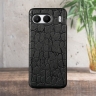 Кожаная накладка Stenk Reptile Cover для OnePlus Nord 4 Черный