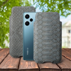 Футляр Stenk Sportage Python для Xiaomi Poco F5 Сірий