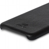 Кожаная накладка Stenk Cover для Xiaomi Redmi Note 8 (2021) Чёрная