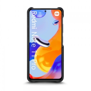 Шкіряна накладка Stenk Reptile Cover для Xiaomi Redmi Note 11 Pro Чорна