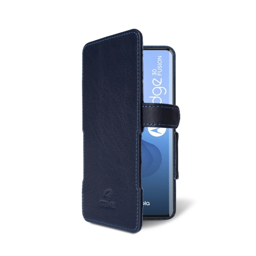 чехол-книжка на Motorola Edge 30 Fusion Синий  Prime фото 2