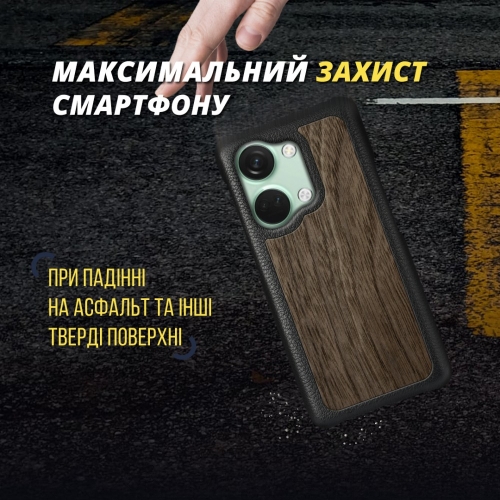 бампер на OnePlus Nord 3 Чорний Stenk WoodBacker фото 4
