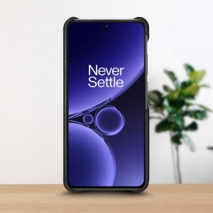 Кожаная накладка Stenk WoodBacker для OnePlus Nord CE3 Чёрный