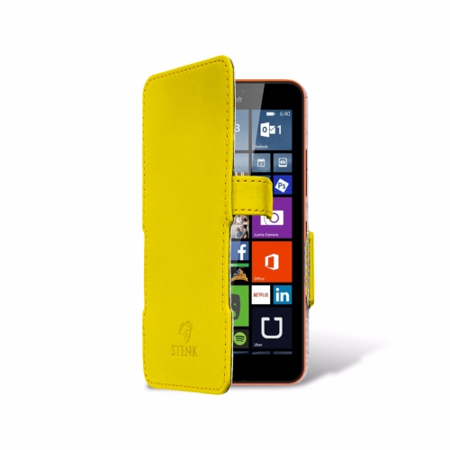 чохол-книжка на Microsoft Lumia 640 XL DS Жовтий Stenk Сняты с производства фото 2