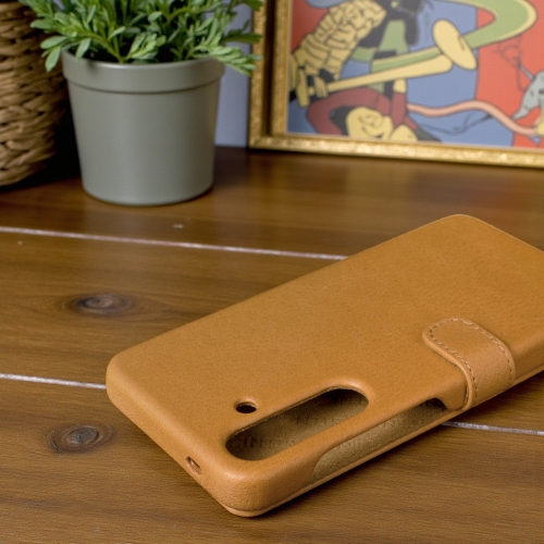 чохол-книжка на Samsung Galaxy S24 Світло-коричневий Stenk Premium фото 4