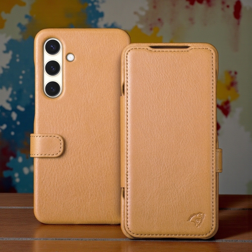 чохол-книжка на Samsung Galaxy S24 Світло-коричневий Stenk Premium фото 1