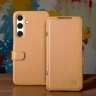 Чохол книжка Stenk Premium для Samsung Galaxy S24 Світло коричневий