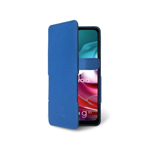чохол-книжка на Motorola Moto G30 Яскраво-синій Stenk Prime фото 2