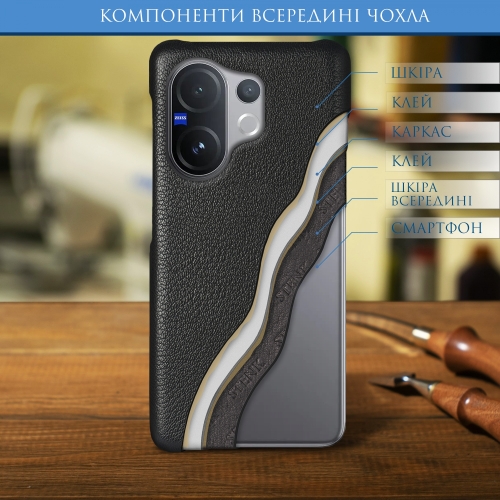 бампер на Vivo V60 Чорний Stenk Cover фото 4